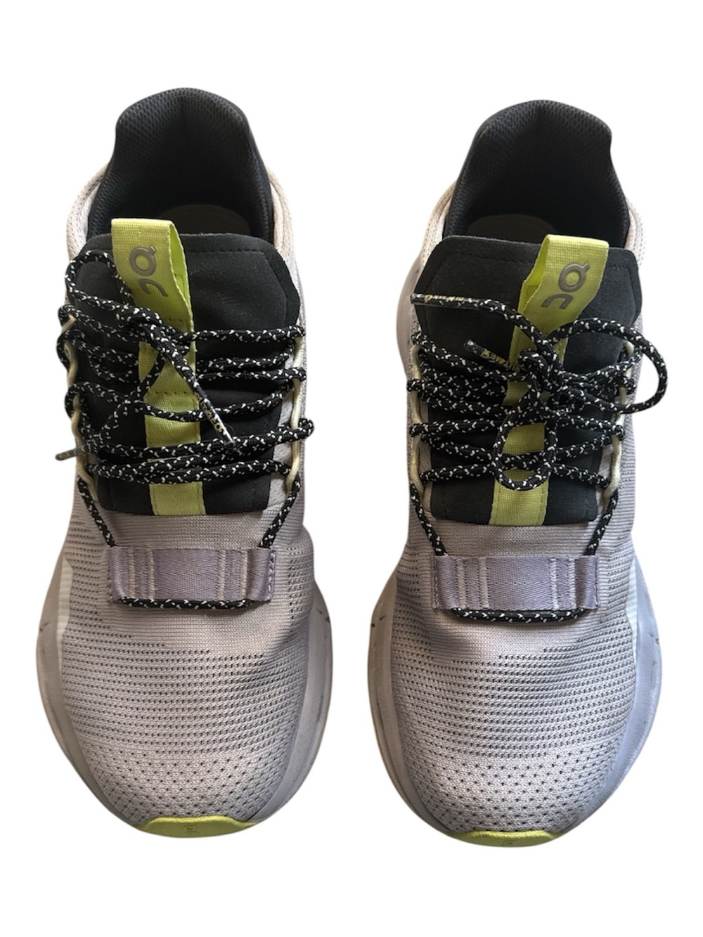 On Running Women's Sneakers in Light Purple with Lime Highlights